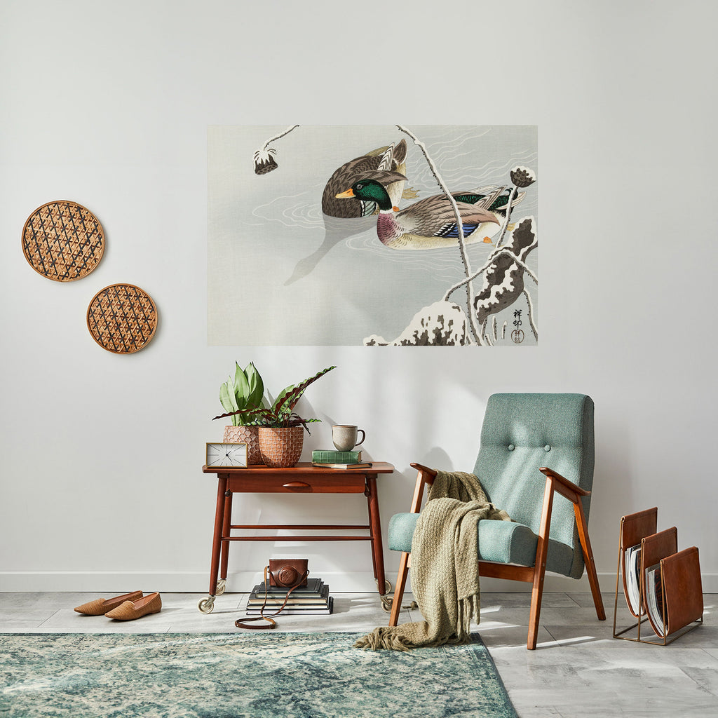 DANCE OF DUCKS Selbstklebendes Horizontal-Poster