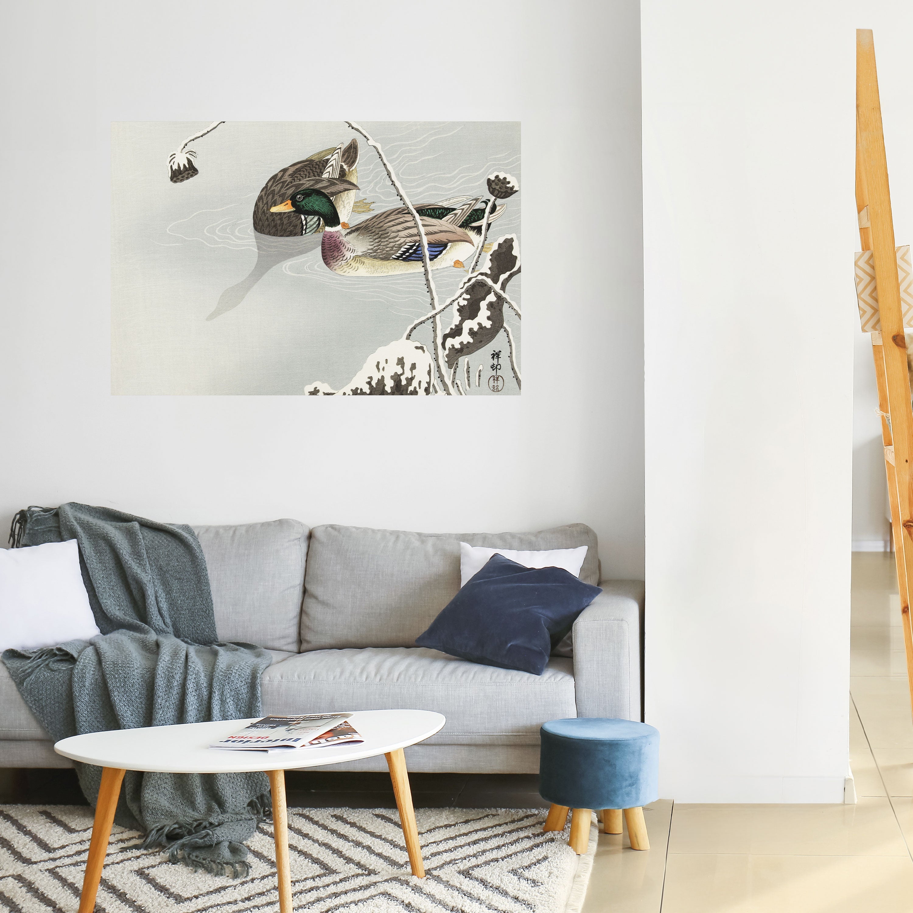 DANCE OF DUCKS Selbstklebendes Horizontal-Poster