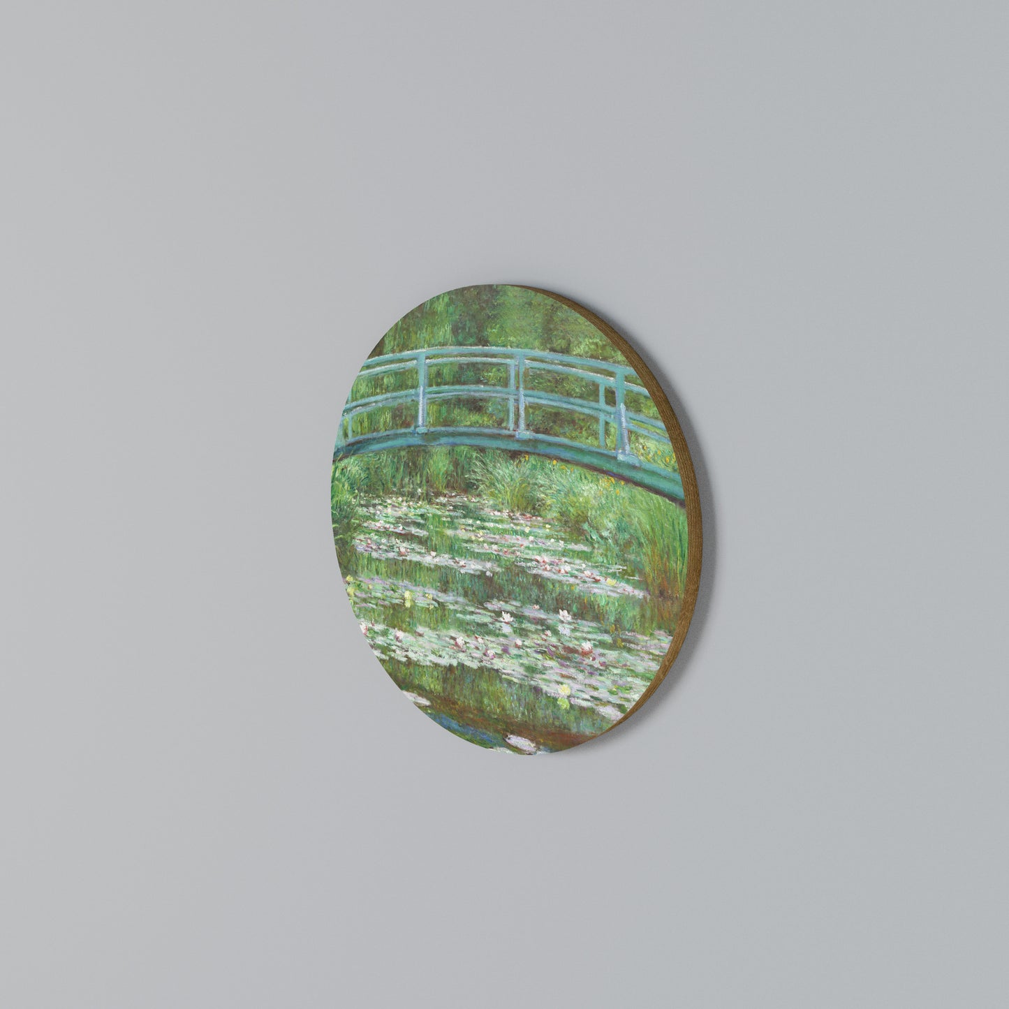 JAPANESE FOOTBRIDGE Rundes Wandbild