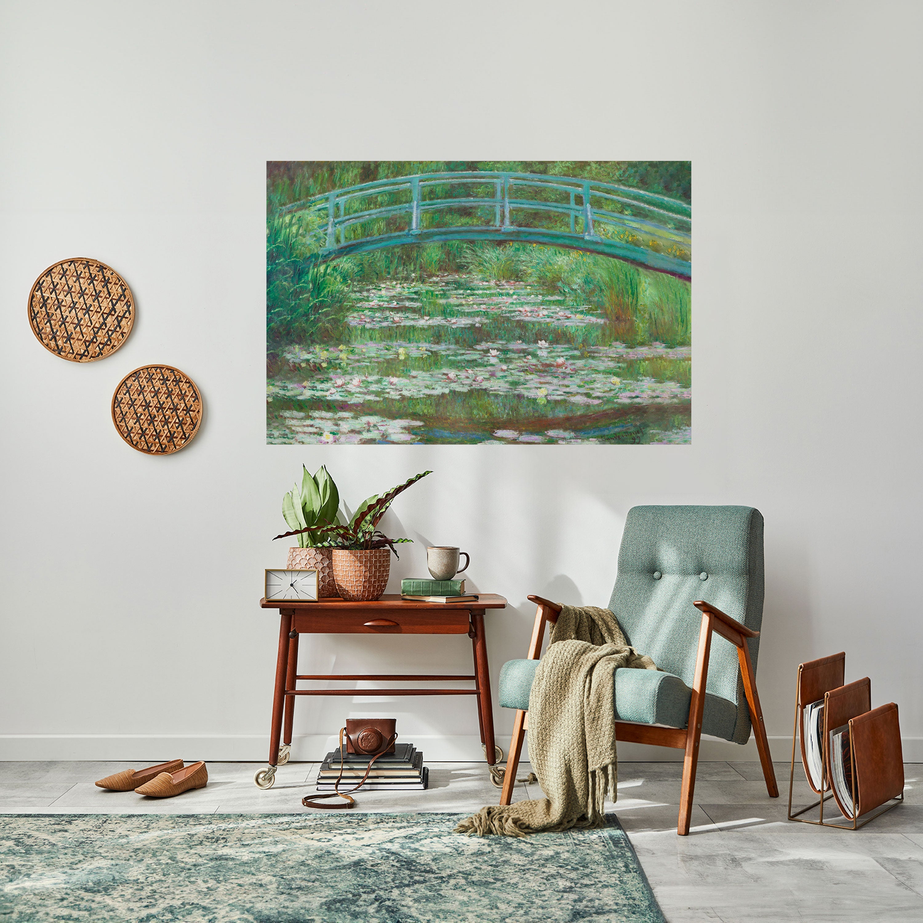 JAPANESE FOOTBRIDGE Selbstklebendes Horizontal-Poster