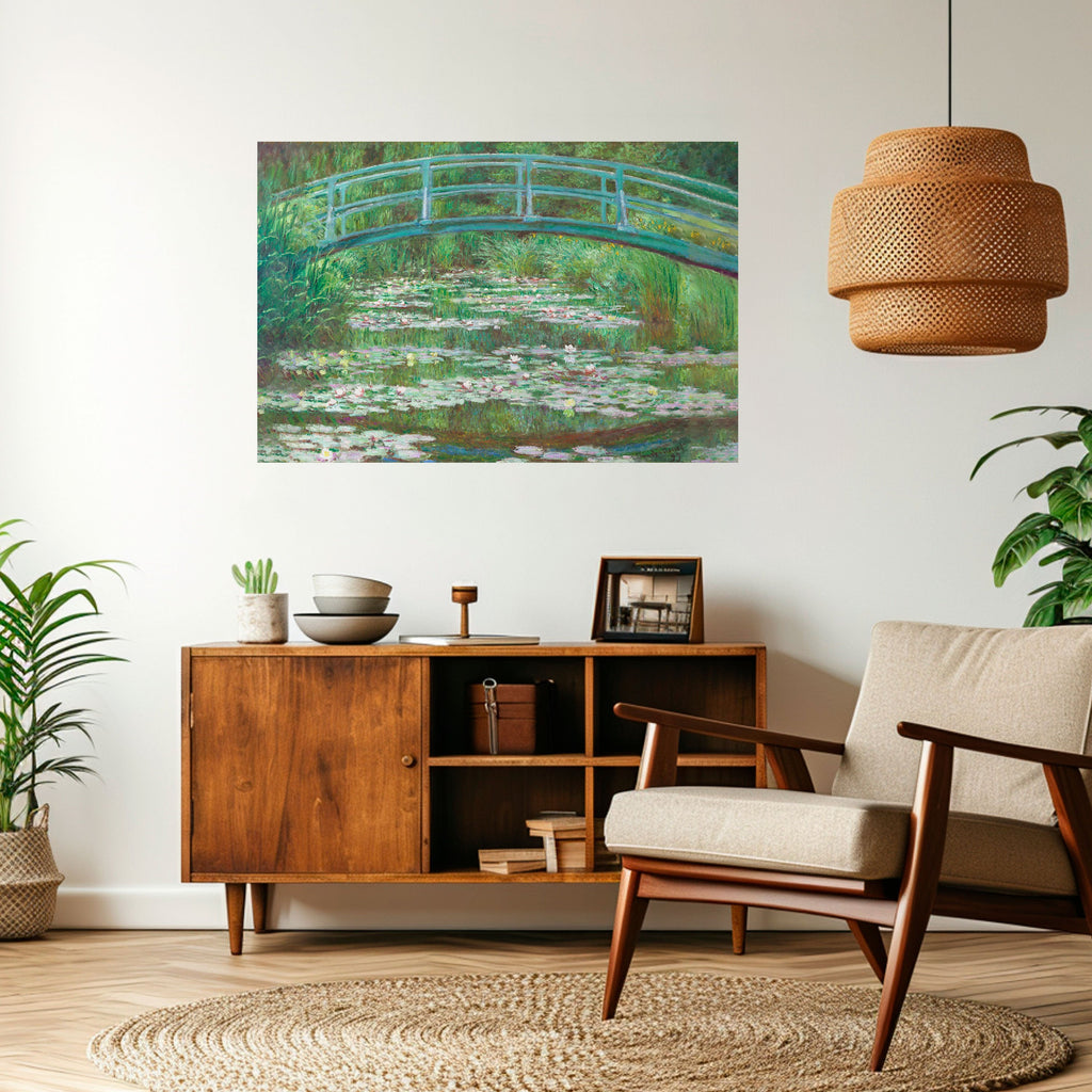 JAPANESE FOOTBRIDGE Selbstklebendes Horizontal-Poster