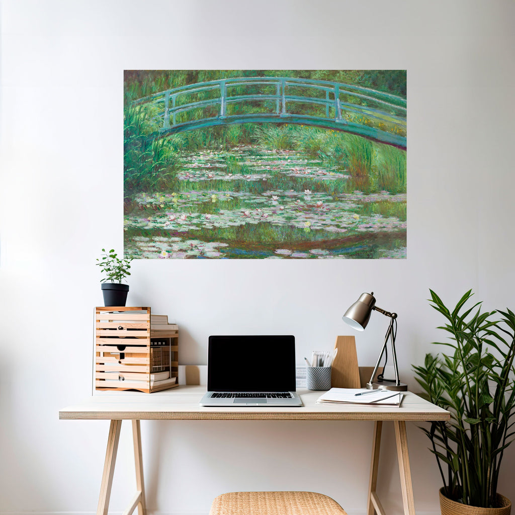 JAPANESE FOOTBRIDGE Selbstklebendes Horizontal-Poster