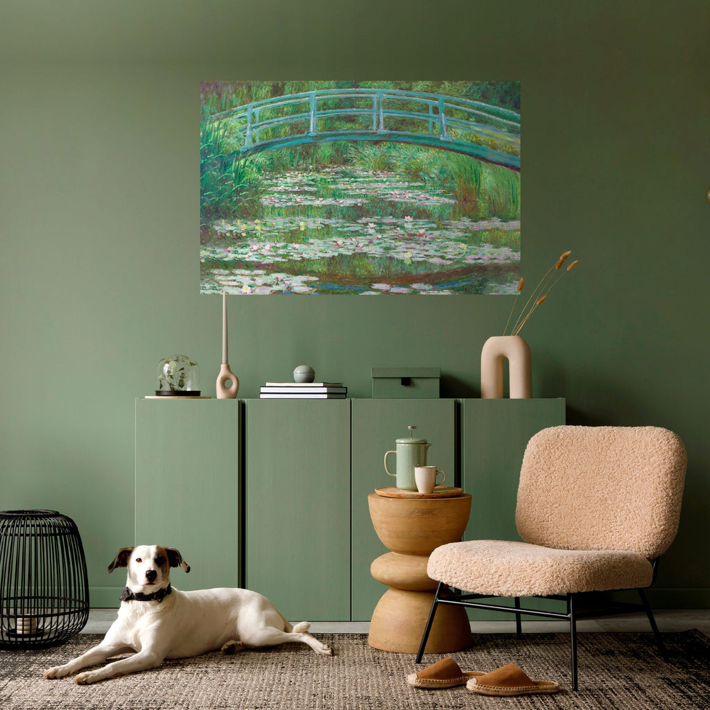 JAPANESE FOOTBRIDGE Selbstklebendes Horizontal-Poster