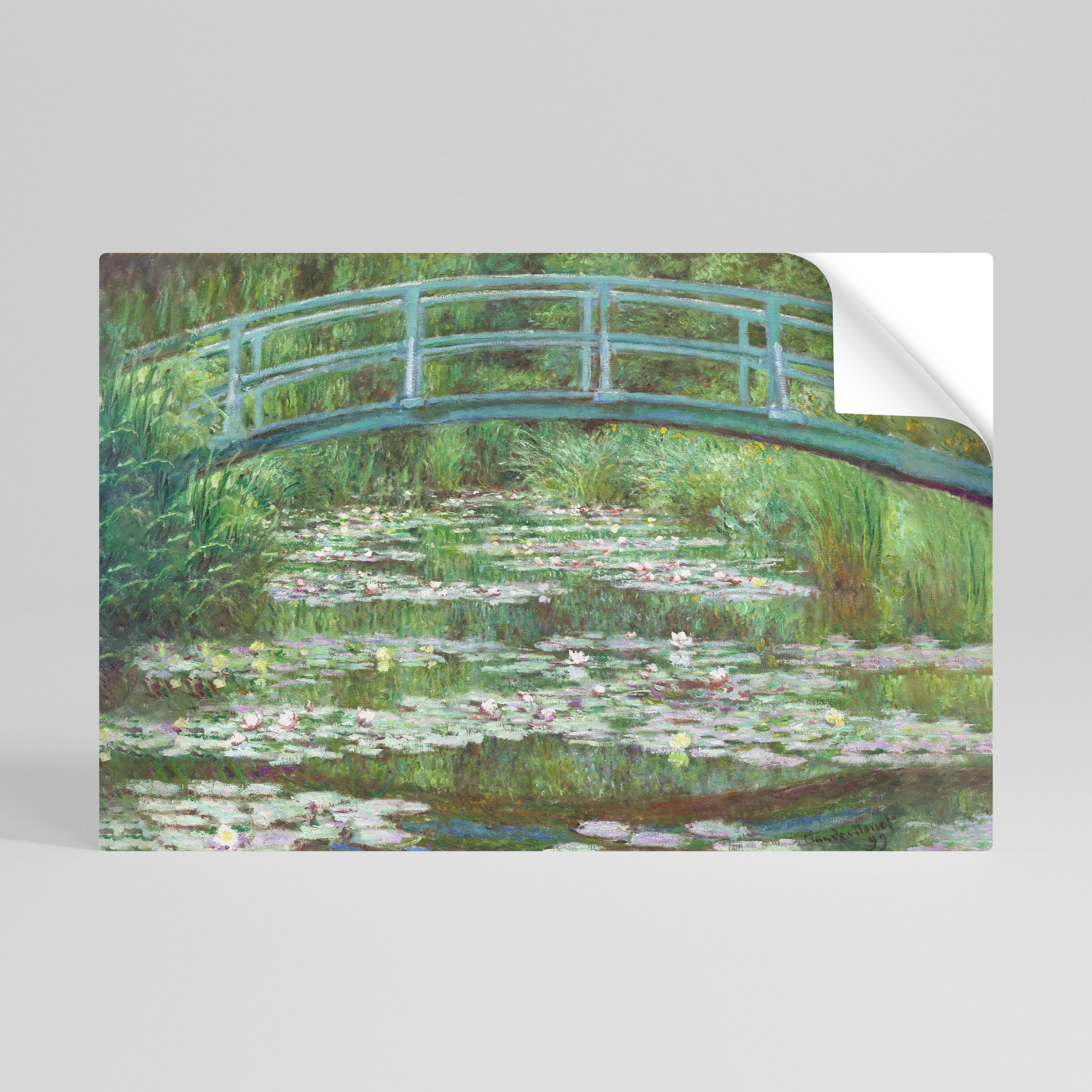 JAPANESE FOOTBRIDGE Selbstklebendes Horizontal-Poster