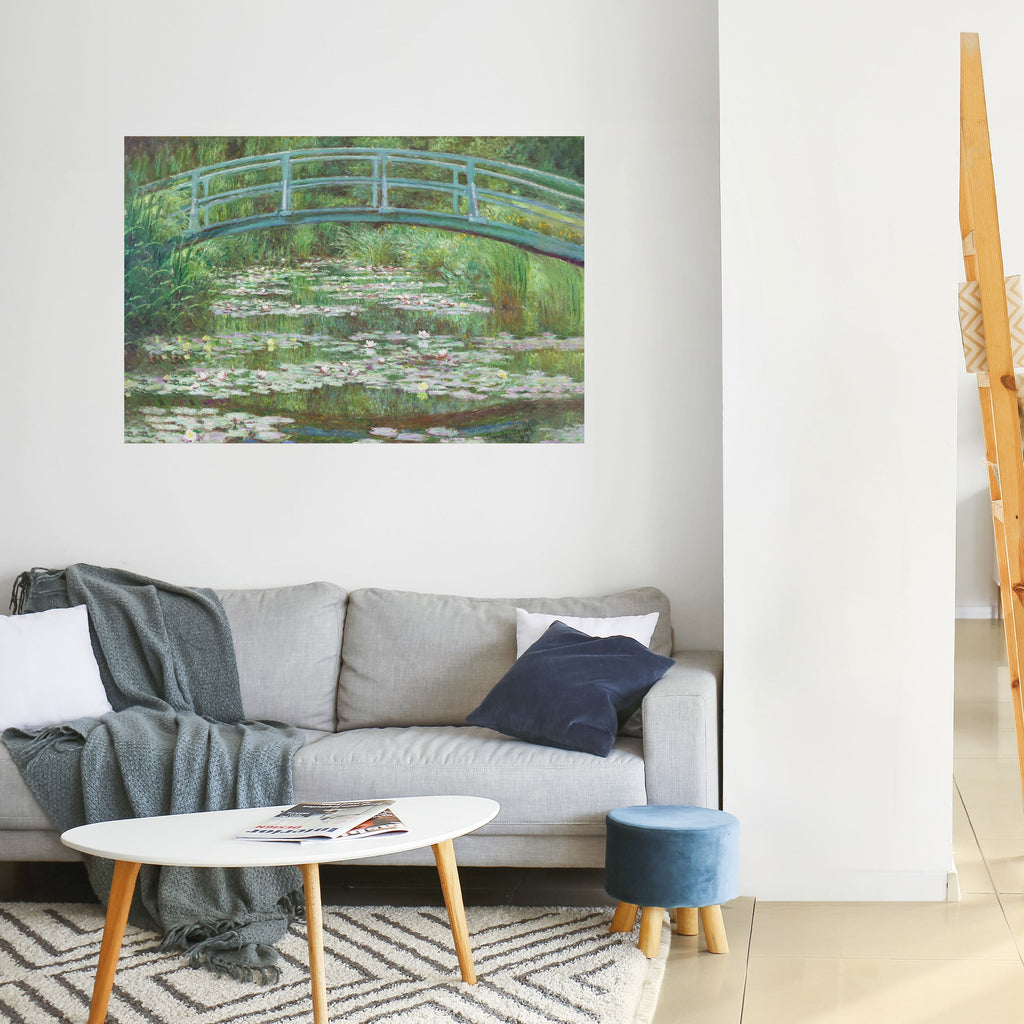 JAPANESE FOOTBRIDGE Selbstklebendes Horizontal-Poster