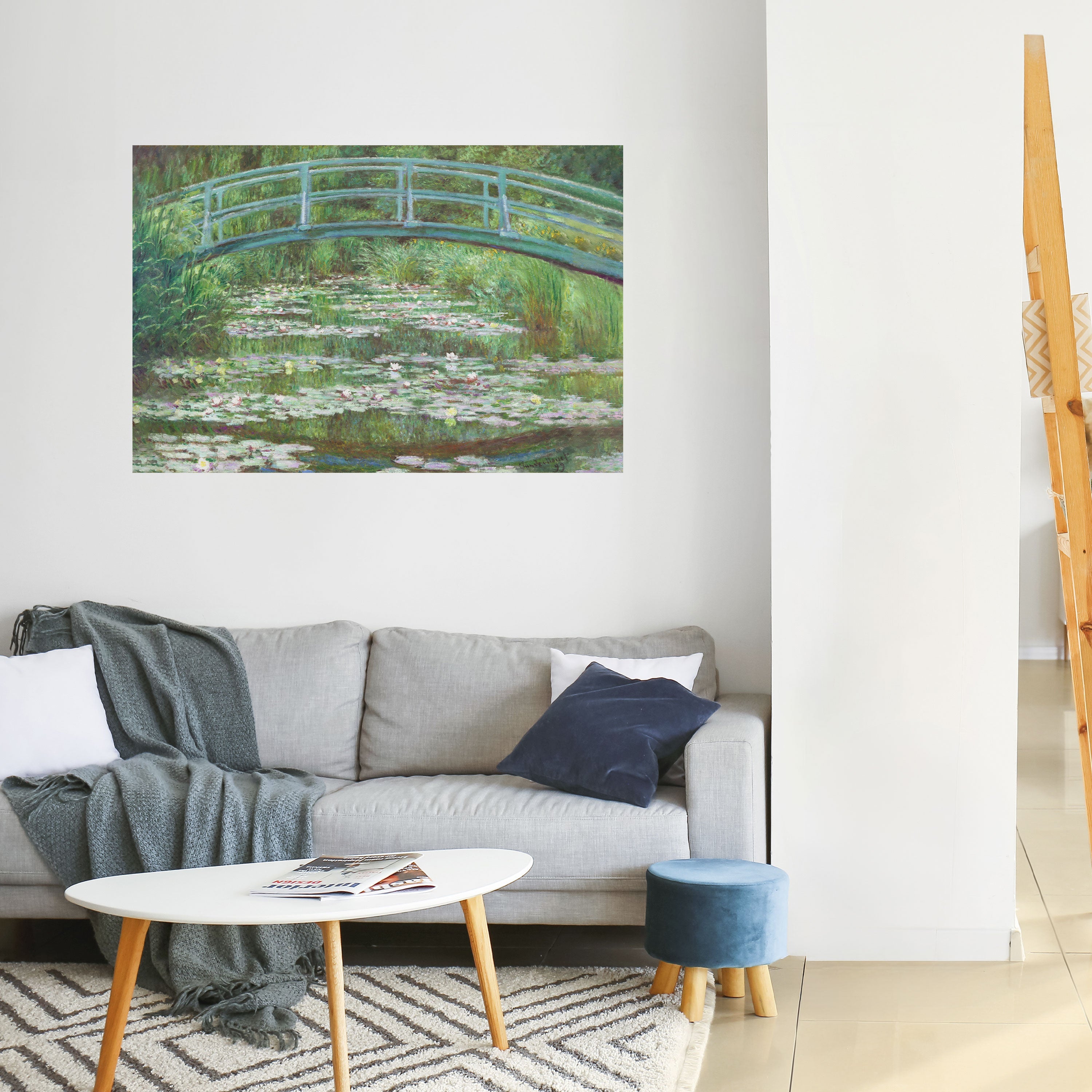 JAPANESE FOOTBRIDGE Selbstklebendes Horizontal-Poster