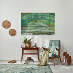 JAPANESE FOOTBRIDGE Selbstklebendes Horizontal-Poster