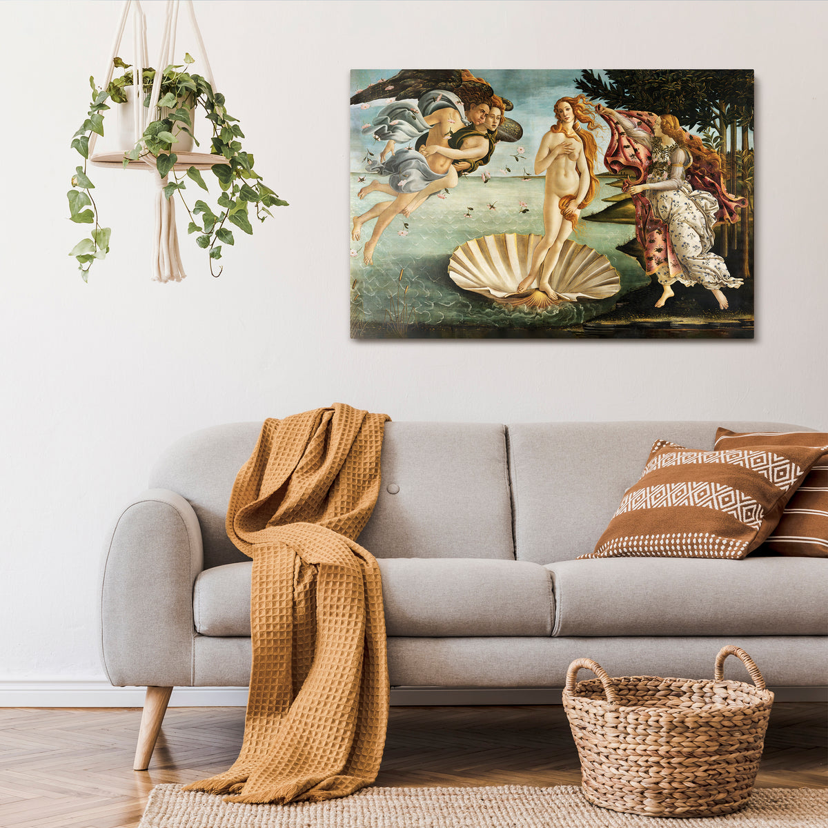 DIVINE BIRTH OF BEAUTY Horizontal Canvas Print
