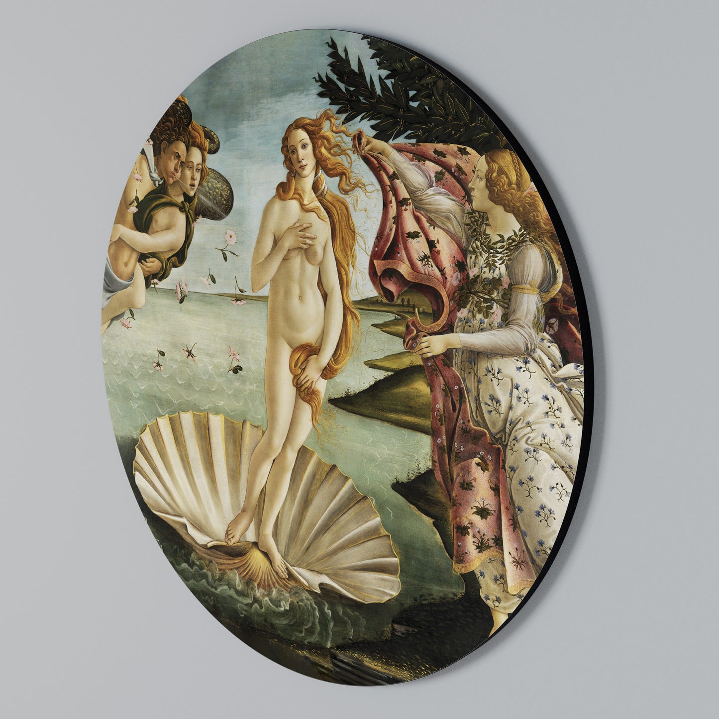 DIVINE BIRTH OF BEAUTY Rundes Wandbild
