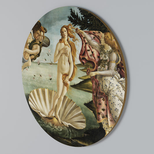 DIVINE BIRTH OF BEAUTY Rundes Wandbild