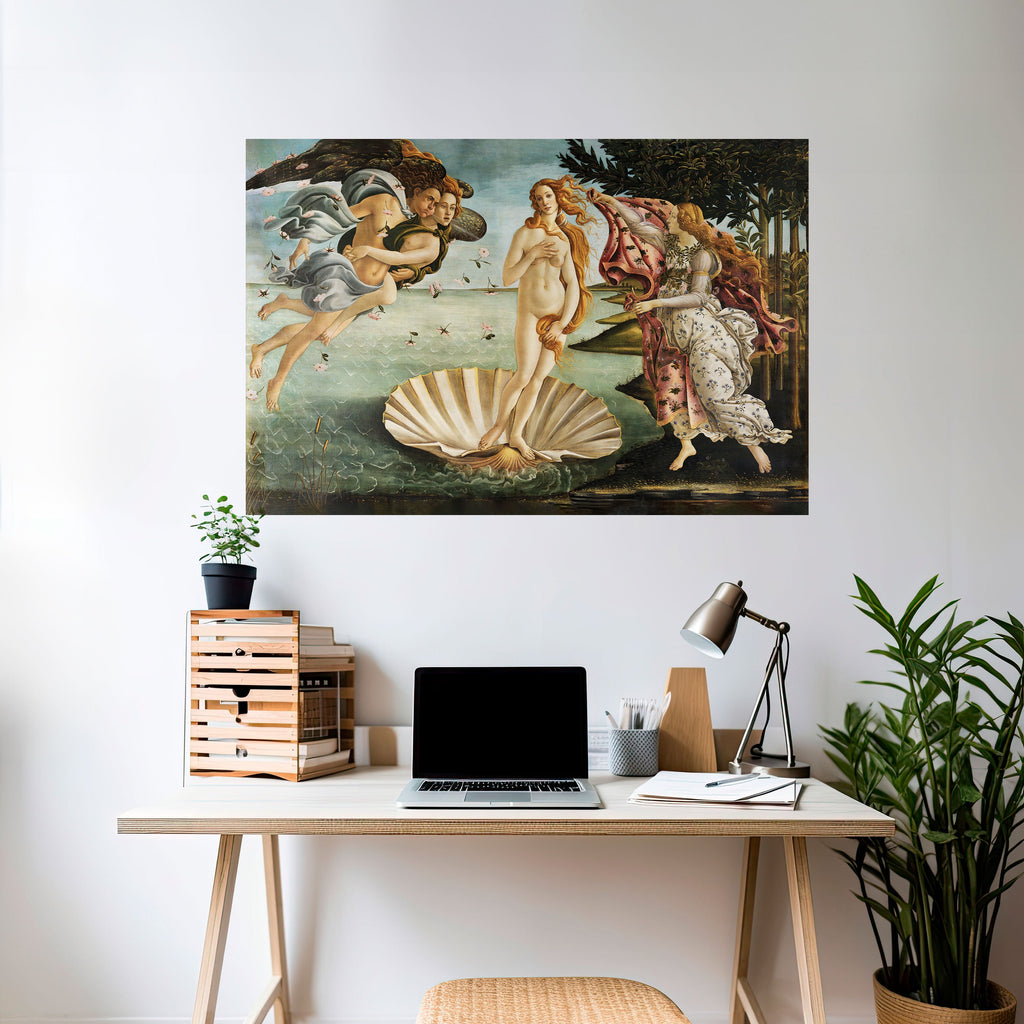 DIVINE BIRTH OF BEAUTY Selbstklebendes Horizontal-Poster