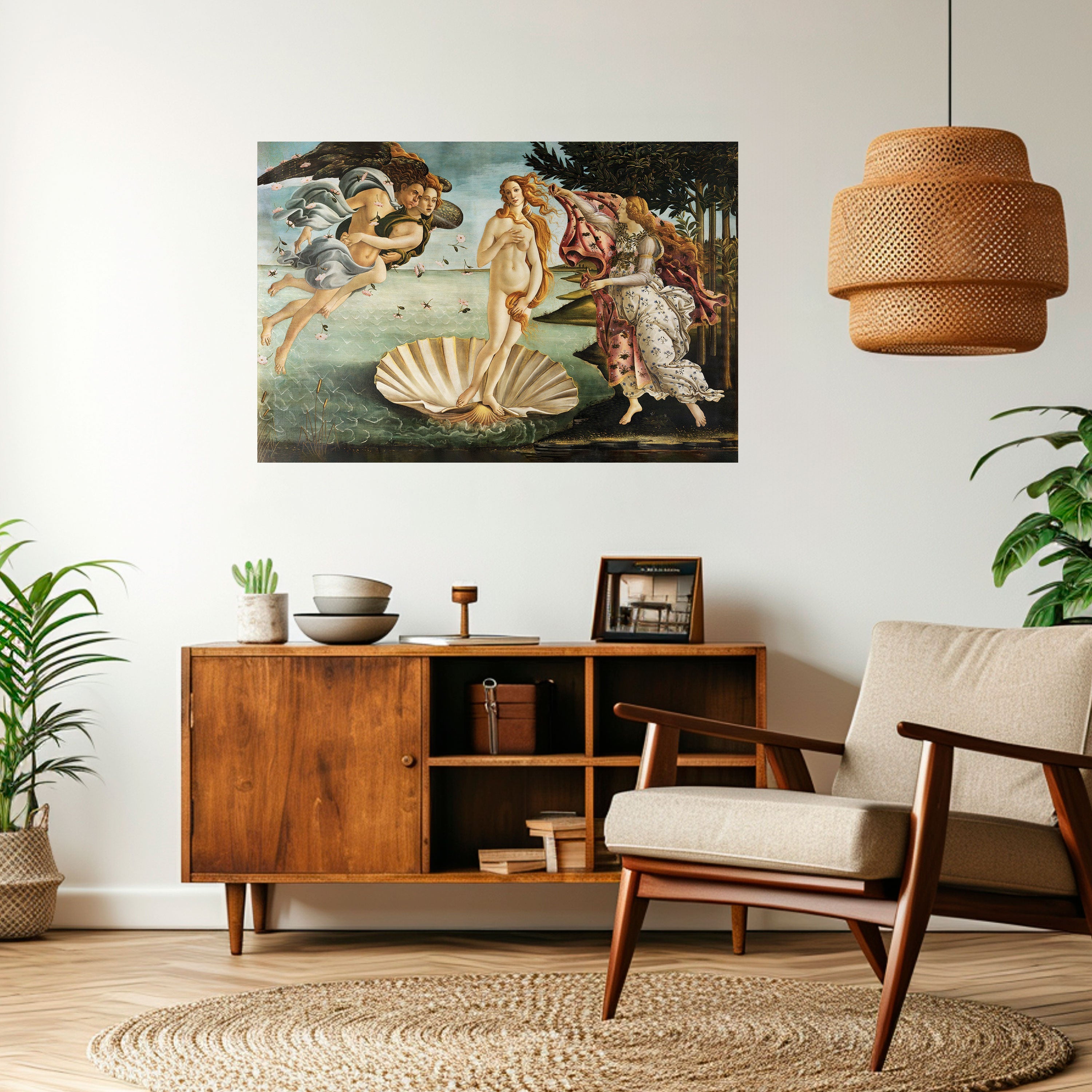 DIVINE BIRTH OF BEAUTY Selbstklebendes Horizontal-Poster