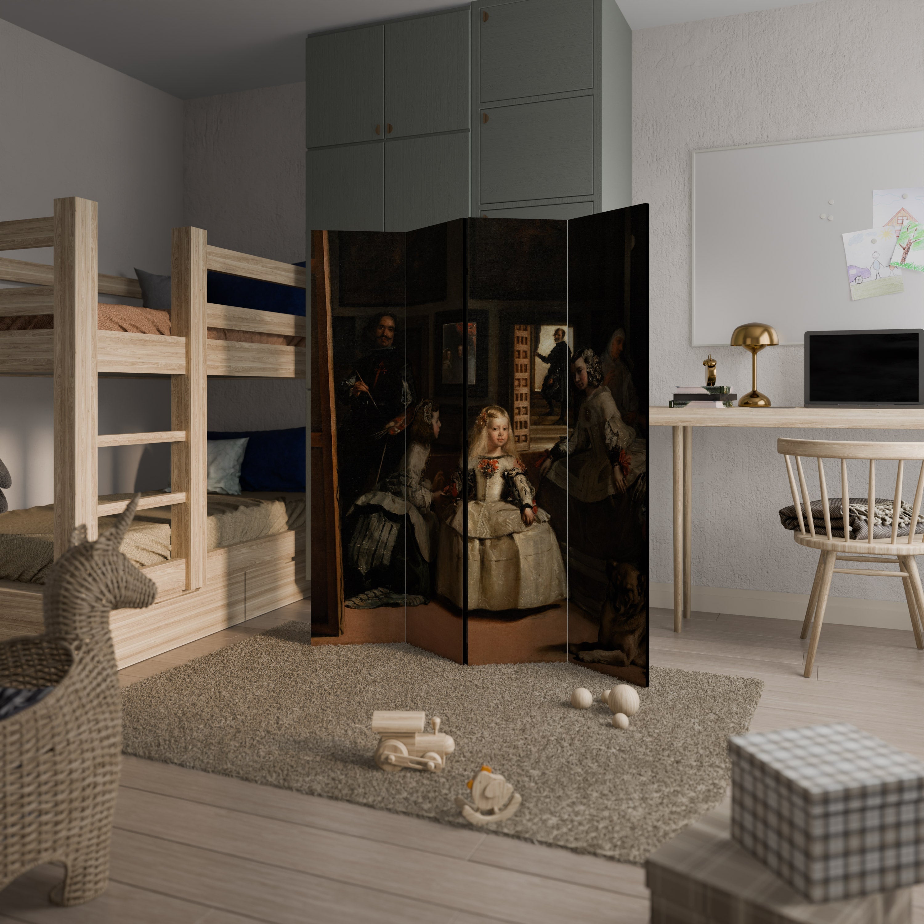 MYSTIQUE OF MOMENTS Dekorativer 4-teiliger Raumteiler