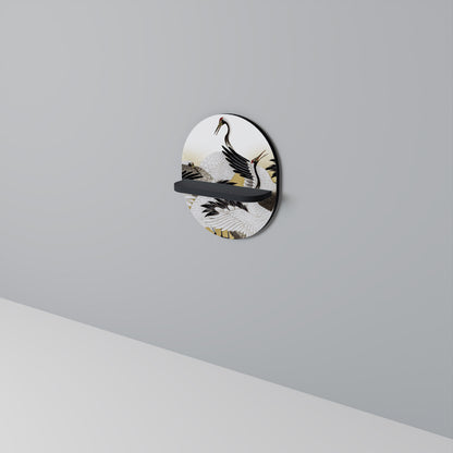 JAPANESE FLOCK OF CRANES Dekoratives Wandregal