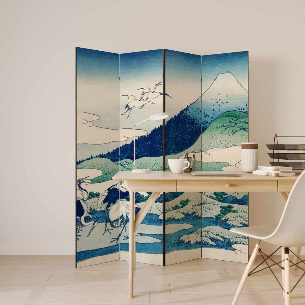 UMEZAWA MANOR Dekorativer 4-teiliger Raumteiler