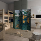 THE REPAST OF THE LION Dekorativer Paravent - 5-teilig