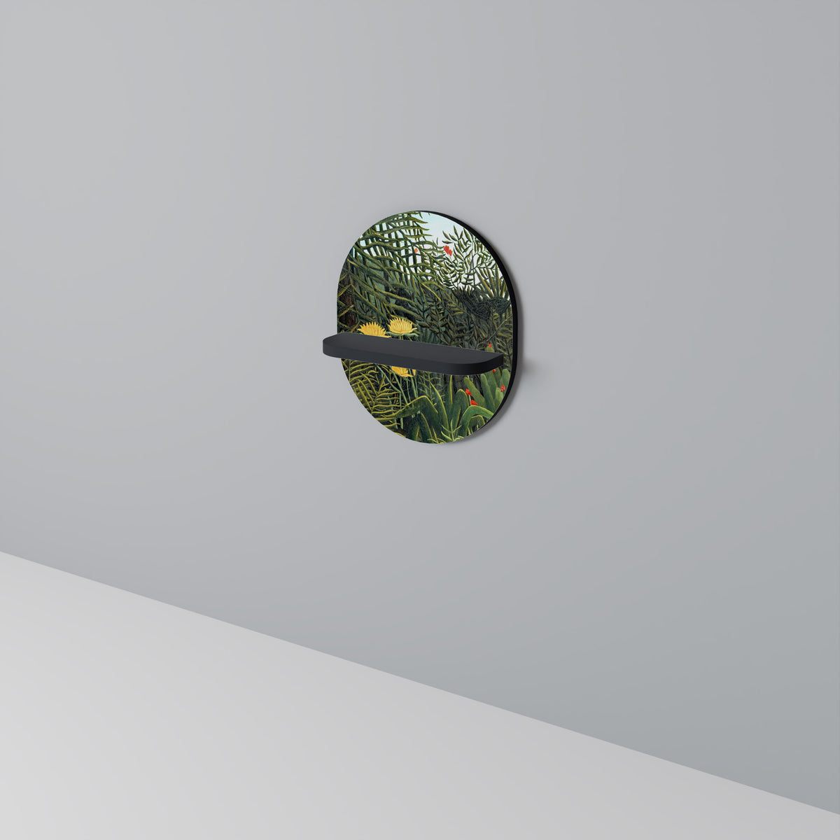 VIRGIN FOREST WITH SUNSET Art Shelf