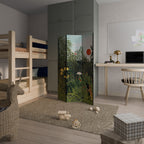 VIRGIN FOREST WITH SUNSET Dekorativer Paravent - 3-teilig