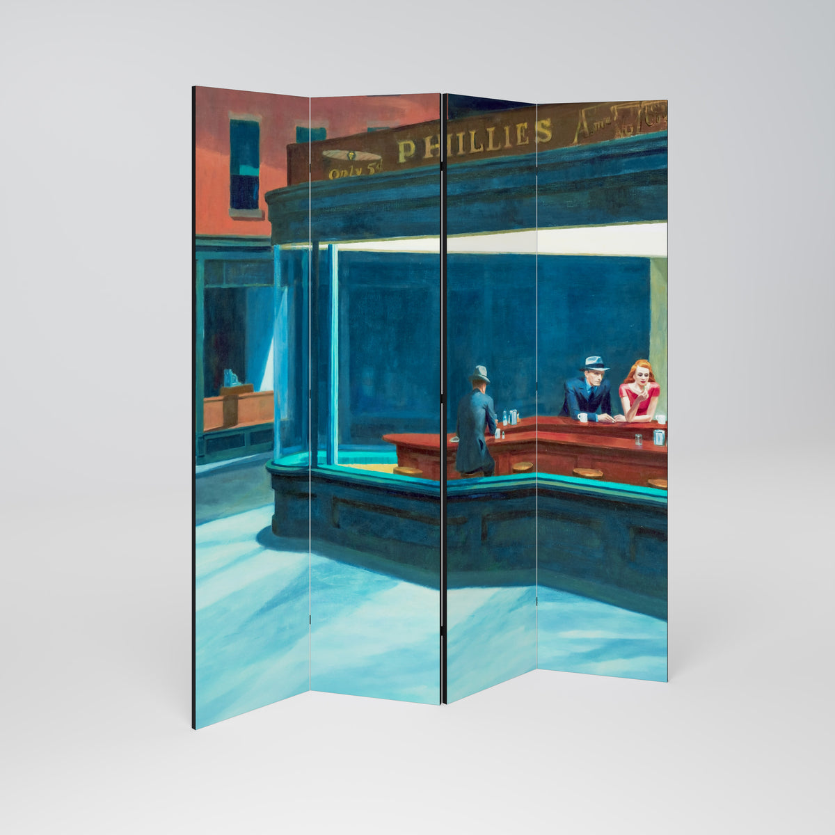 NIGHTHAWKS 4-teiliger Paravent