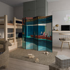 NIGHTHAWKS Dekorativer Paravent - 5-teilig