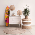 HER WITH A PEARL Deko-Surfboard