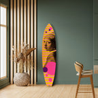 HER WITH A PEARL Deko-Surfboard