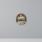 CHAMPENOIS IMPRIMEUR Ovales Kunstregal in Schwarz