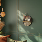 CHAMPENOIS IMPRIMEUR Ovales Kunstregal in Eiche-Optik