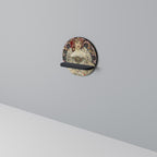 CHAMPENOIS IMPRIMEUR Rundes Kunstregal in Schwarz