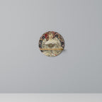 CHAMPENOIS IMPRIMEUR Rundes Kunstregal in Eiche-Optik