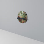 MUSCINAE LAUBMOOSE Ovales Kunstregal in Schwarz