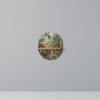 MUSCINAE LAUBMOOSE Ovales Kunstregal in Eiche-Optik