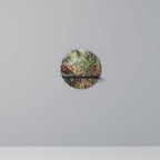 MUSCINAE LAUBMOOSE Rundes Kunstregal in Schwarz