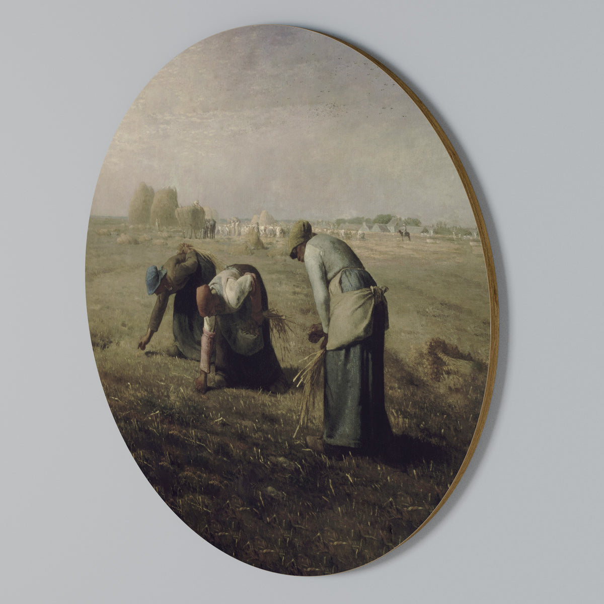 THE GLEANERS Rundes Wandbild