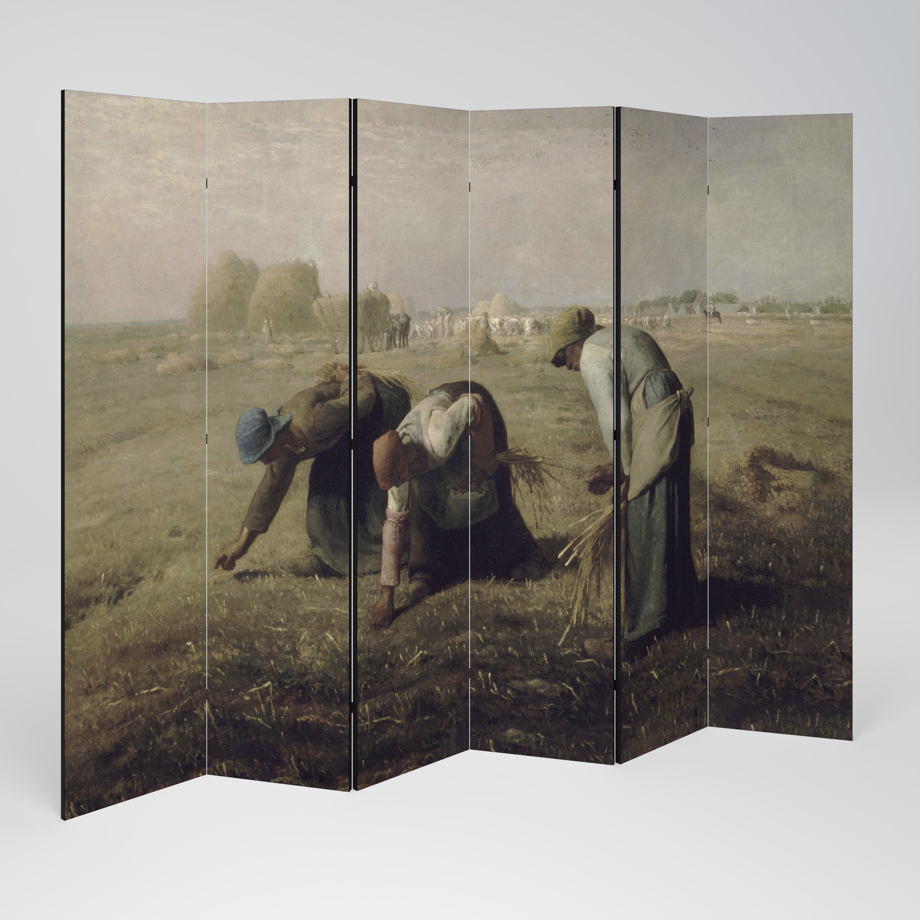 THE GLEANERS Dekorativer 6-teiliger Raumteiler