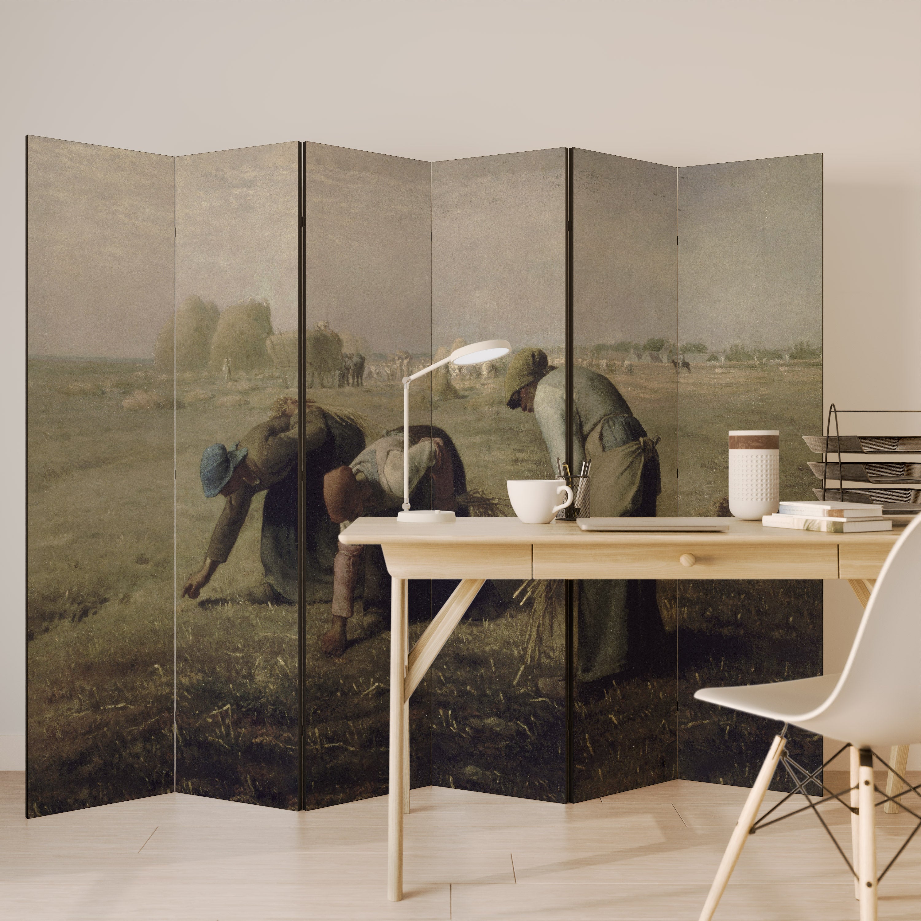 THE GLEANERS Dekorativer 6-teiliger Raumteiler