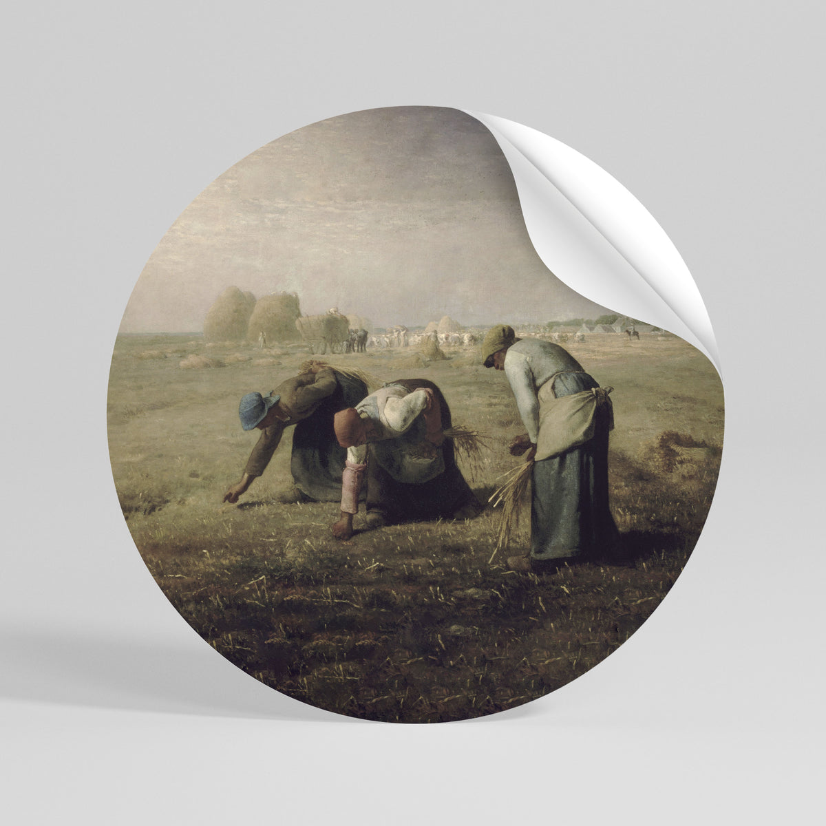 THE GLEANERS Runder Wandsticker zum Abziehen und Aufkleben