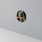 STRUCTURAL MASTERPIECE Oval Art Shelf In Oak Effect