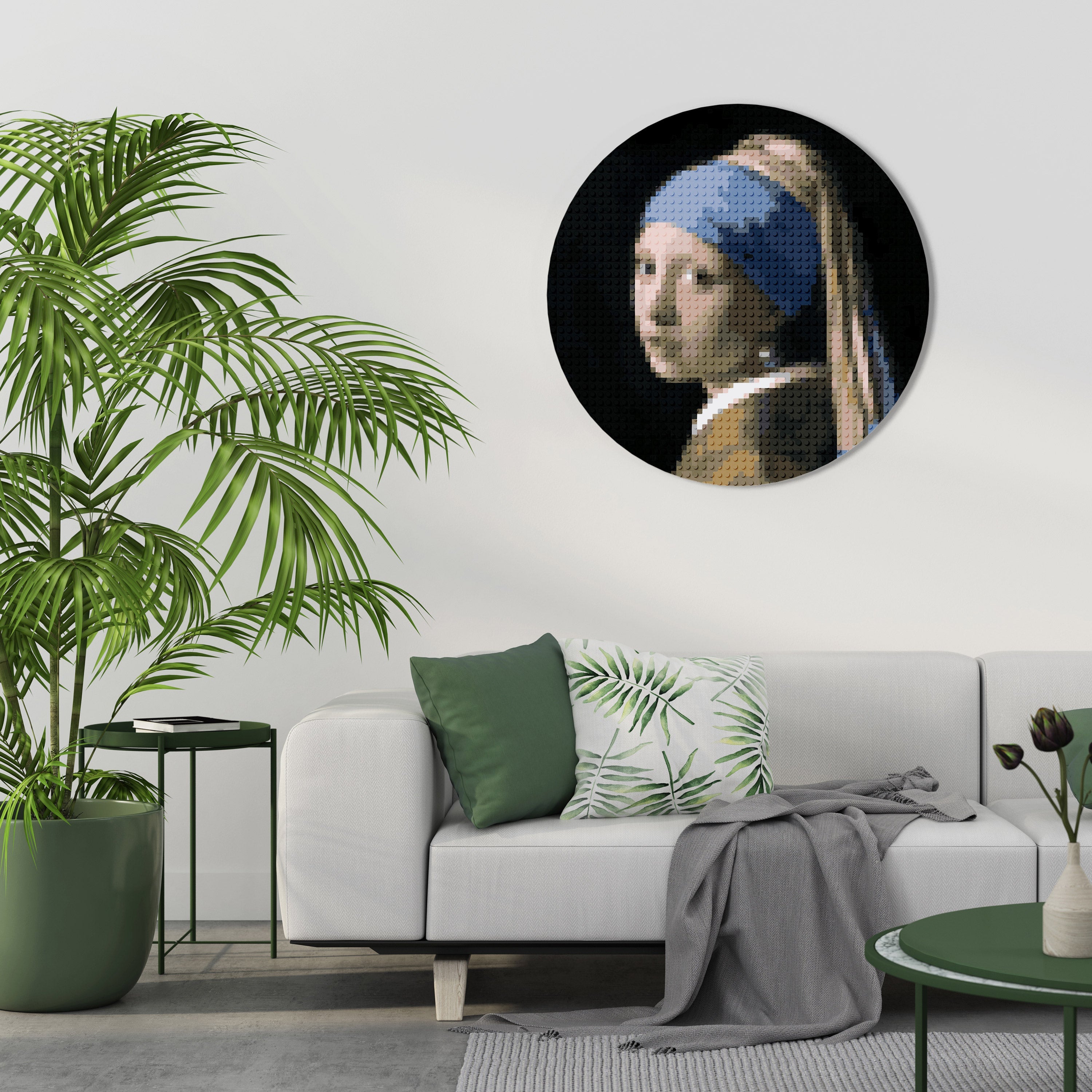 STRUCTURAL MASTERPIECE Runde Wanddekoration Ø 69 cm