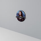 CONSTRUCTIVE ART Oval Art Shelf In Black Finish