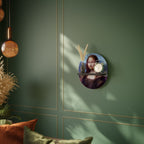 CONSTRUCTIVE ART Oval Art Shelf In Black Finish