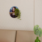 CONSTRUCTIVE ART Oval Art Shelf In Oak Effect