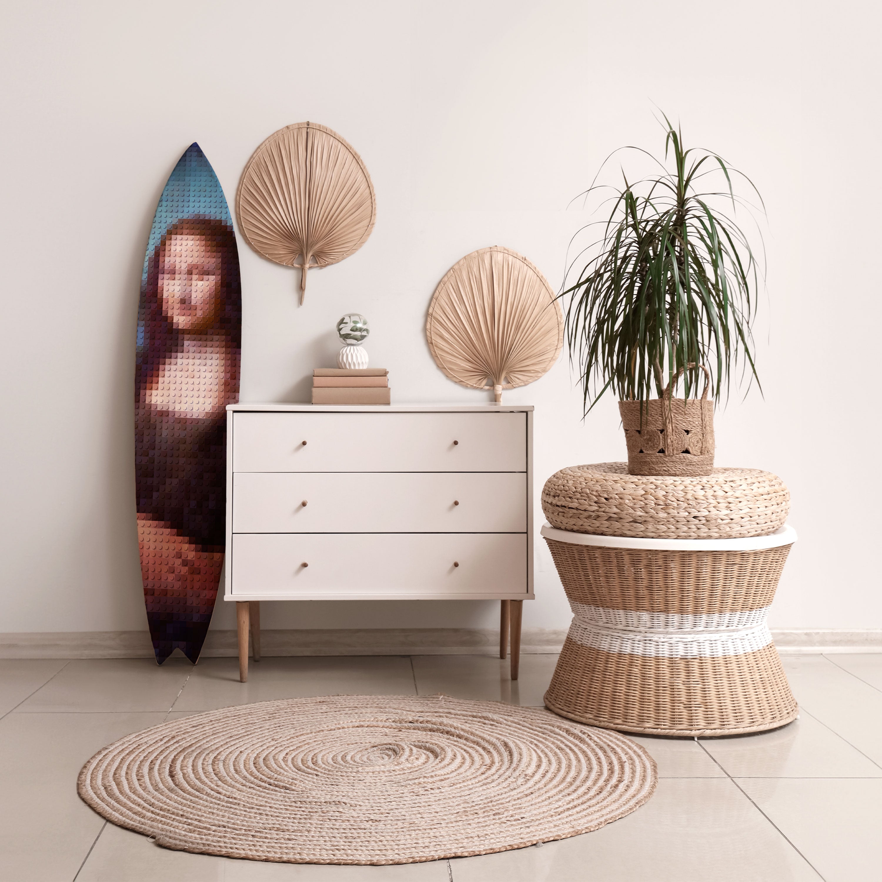 CONSTRUCTIVE ART Deko-Surfboard