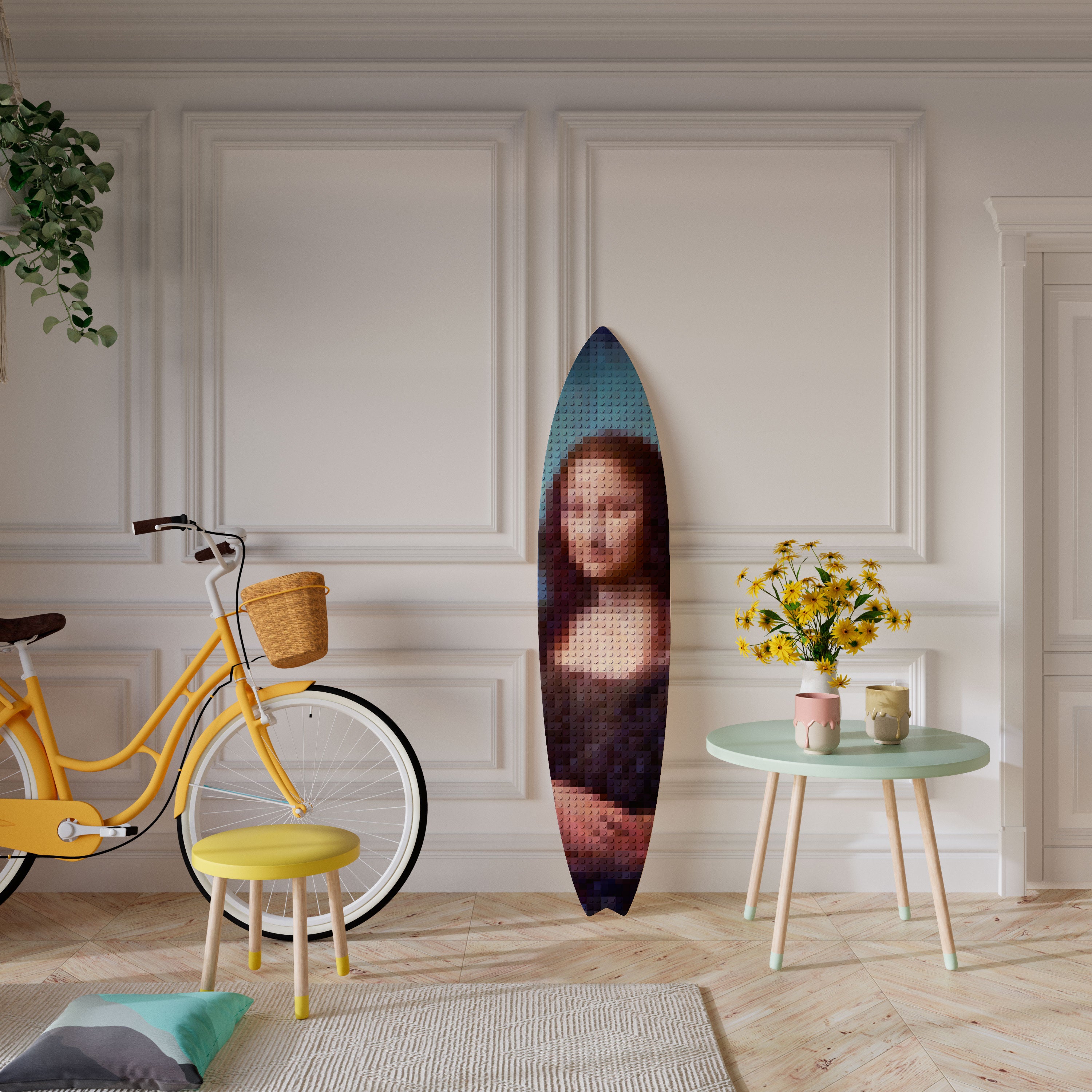 CONSTRUCTIVE ART Deko-Surfboard