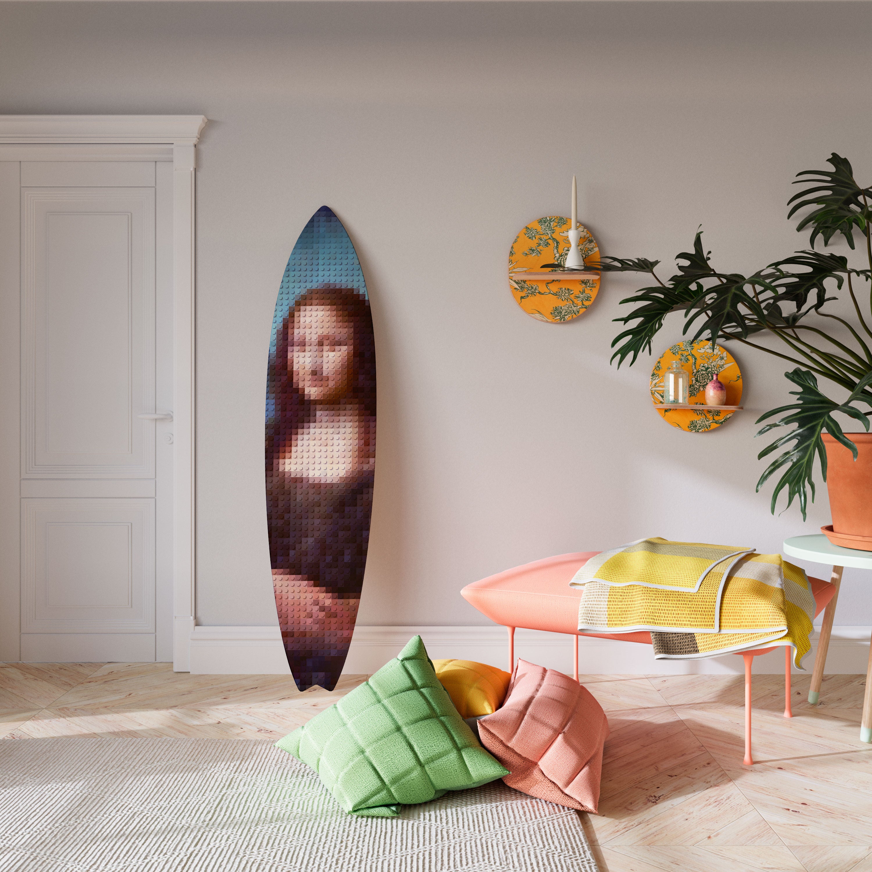 CONSTRUCTIVE ART Deko-Surfboard