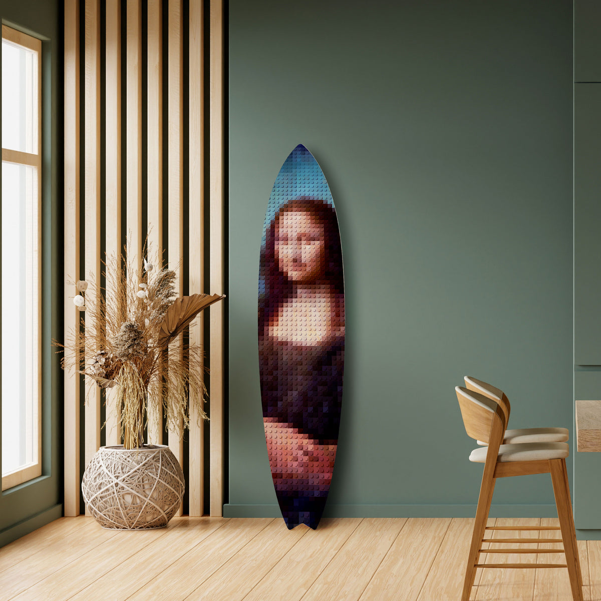 CONSTRUCTIVE ART Surfboard Decorative Panel