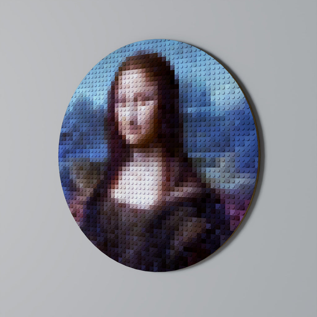 CONSTRUCTIVE ART Runde Wanddekoration Ø 69 cm