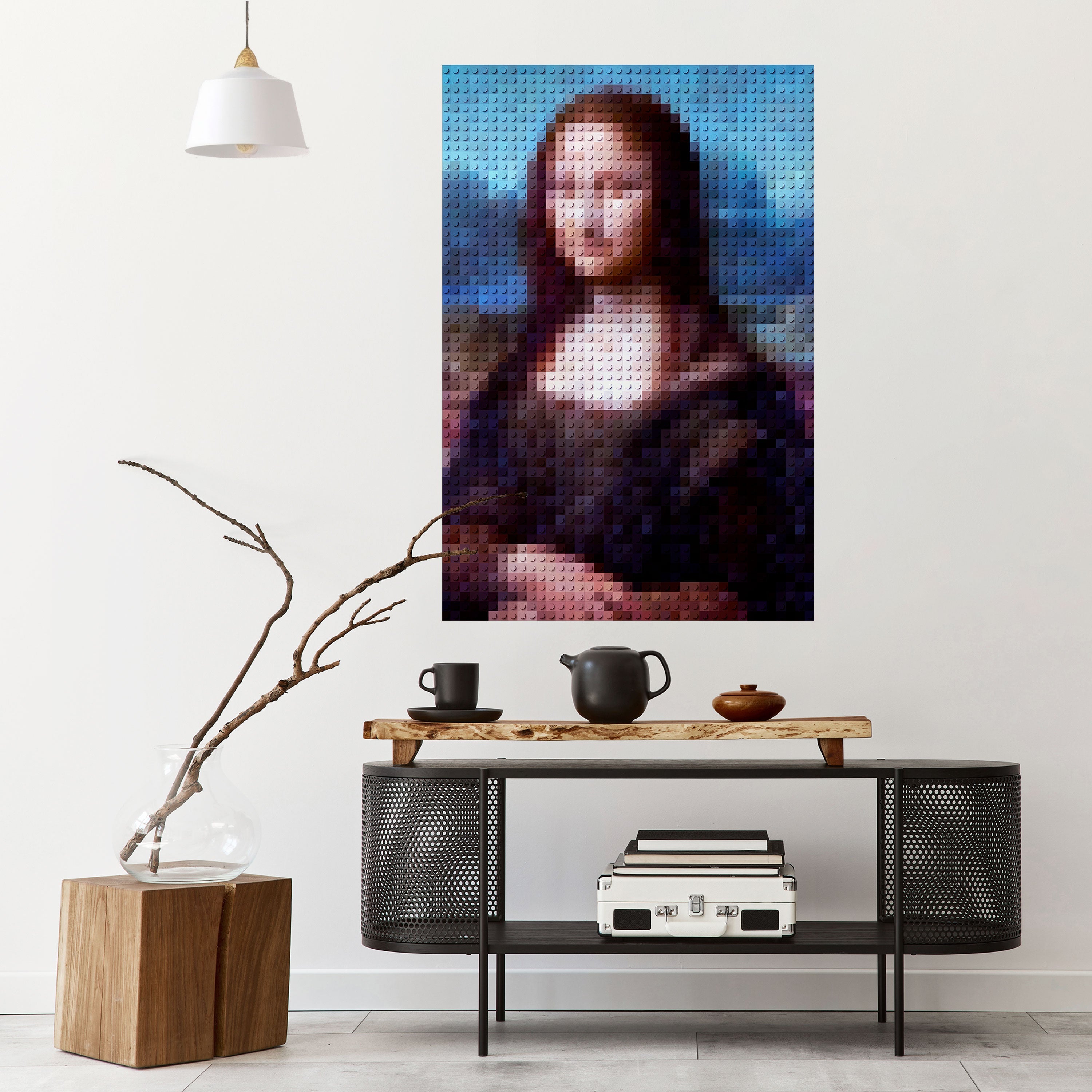 KONSTRUKTIVE KUNST Vertikales Poster zum Abziehen und Aufkleben
