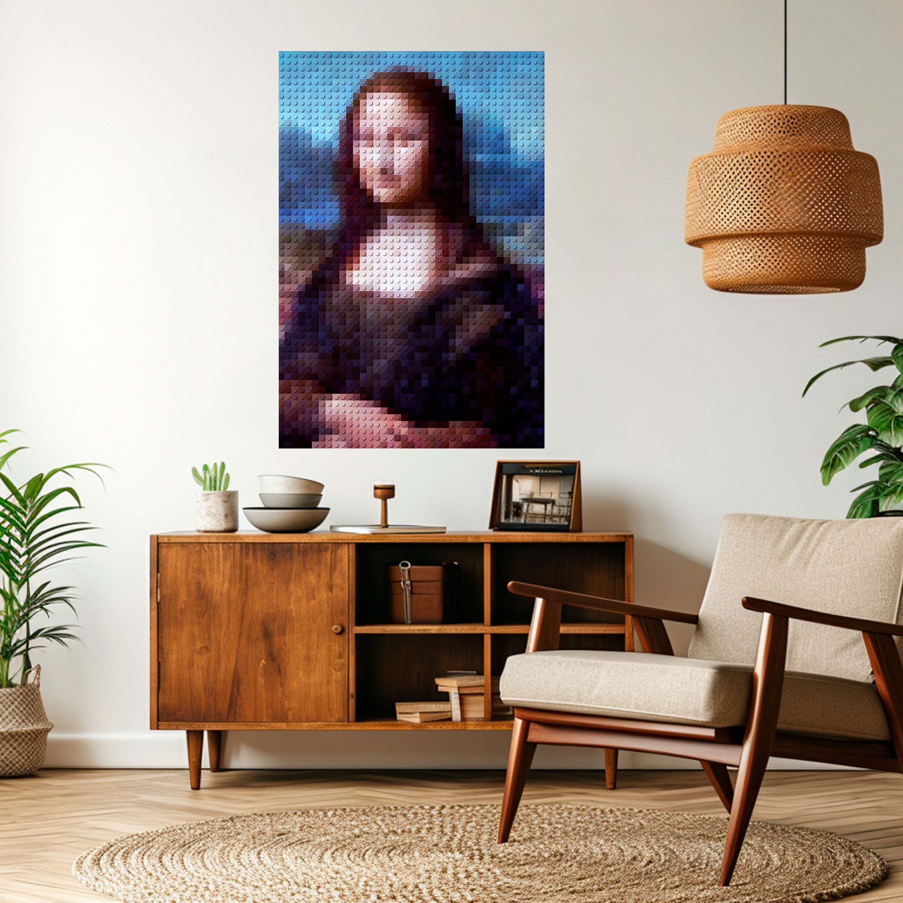 KONSTRUKTIVE KUNST Vertikales Poster zum Abziehen und Aufkleben