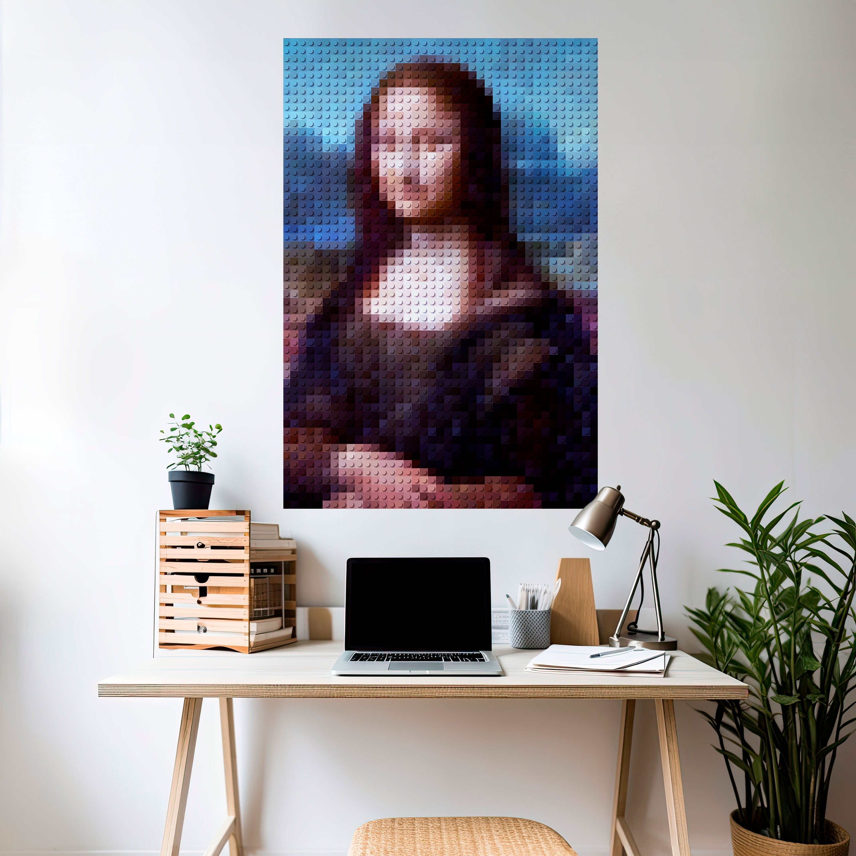 KONSTRUKTIVE KUNST Vertikales Poster zum Abziehen und Aufkleben